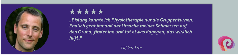 Die Kopfschmerzen von Ulf Gratzer wurden von Petra Punz in ihrer Praxis in Weiz durch Physiotherapie effektiv behandelt.