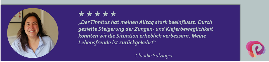 Der Tinnitus von Claudia Salzinger wurden von Petra Punz in ihrer Praxis in Weiz durch Physiotherapie effektiv behandelt.