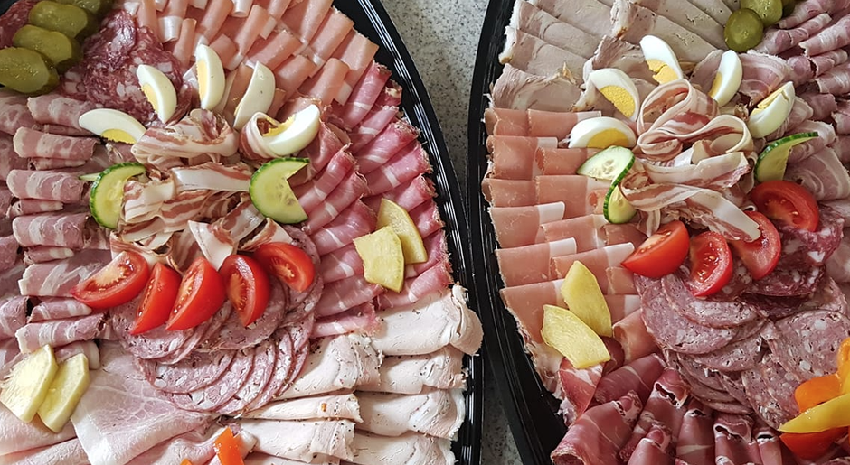 Brettljause, Kärntner Schinken, Schinkenplatte, Speckplatte