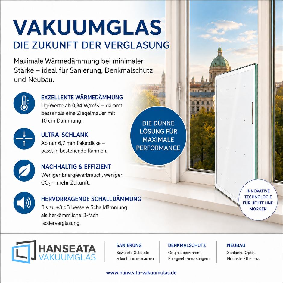 Vakuumglas - die Zuknft der Verglasung