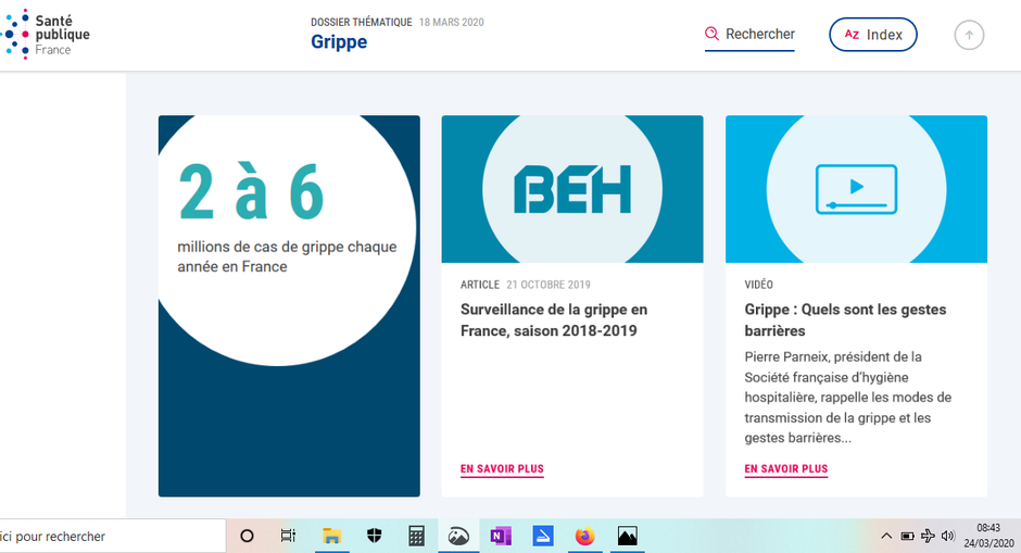 2 à 6 millions de cas de grippe saisonnière en France ministère de la santé