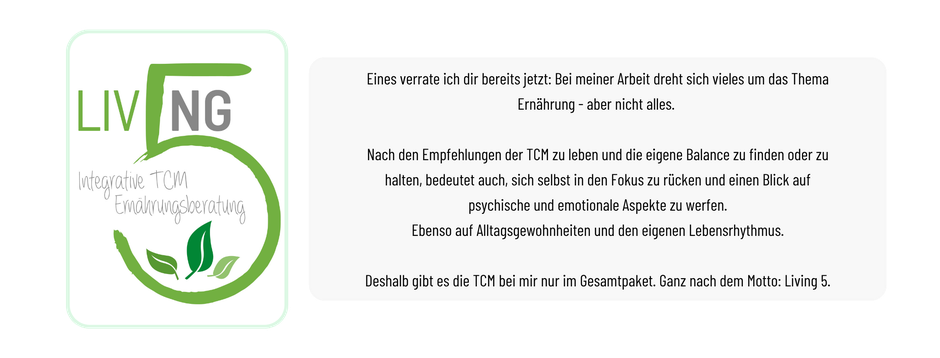 Über die TCM und die 5 Elemente Ernährung - Living 5 - Anja Orywol - Online Ernährungsberatung