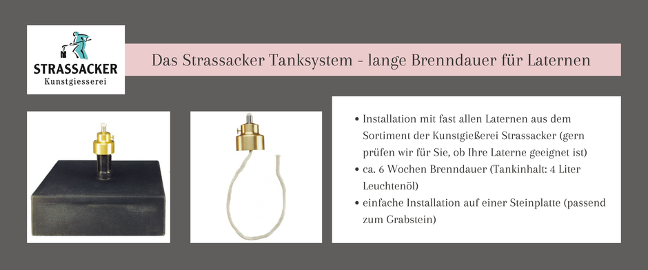 Strassacker Tanksystem Lange Brenndauer für Laternen Leuchtenöl 90880