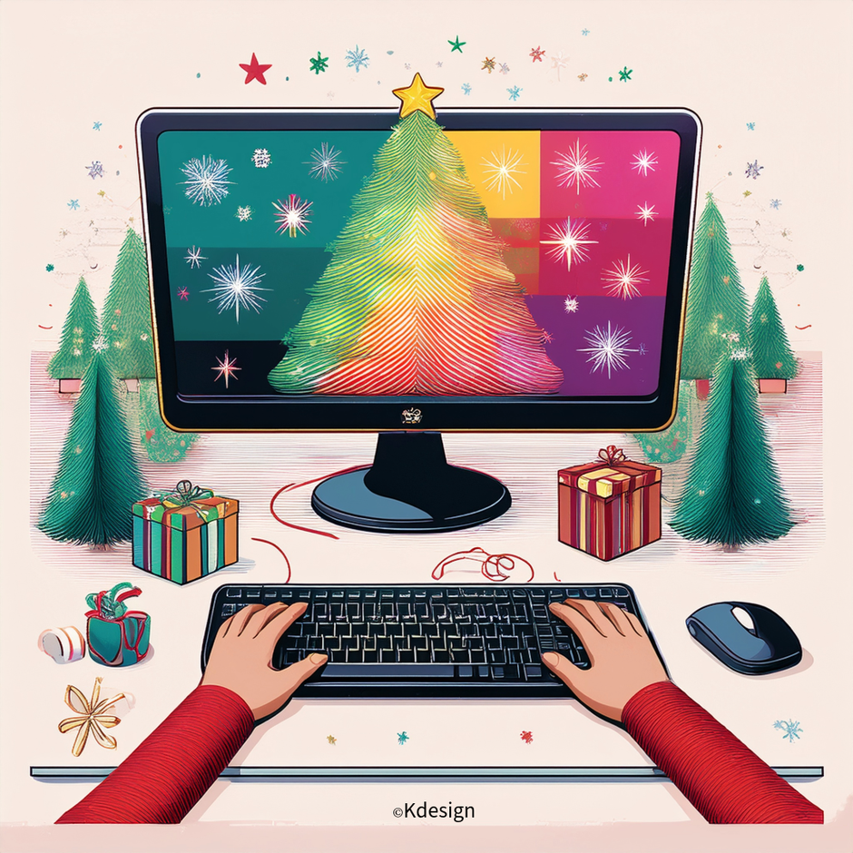 Kdesignのクリスマスイベントポスターデザイン