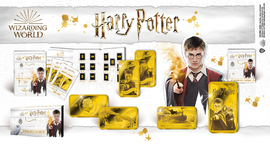 The World’s first official HARRY POTTER GOLD COIN BAR COLLECTION MDM International Wholesale