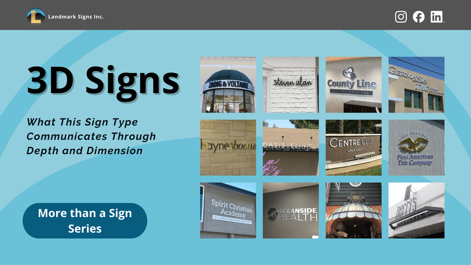 3D Signs: What This Sign Type Communicates Through Depth and Dimension