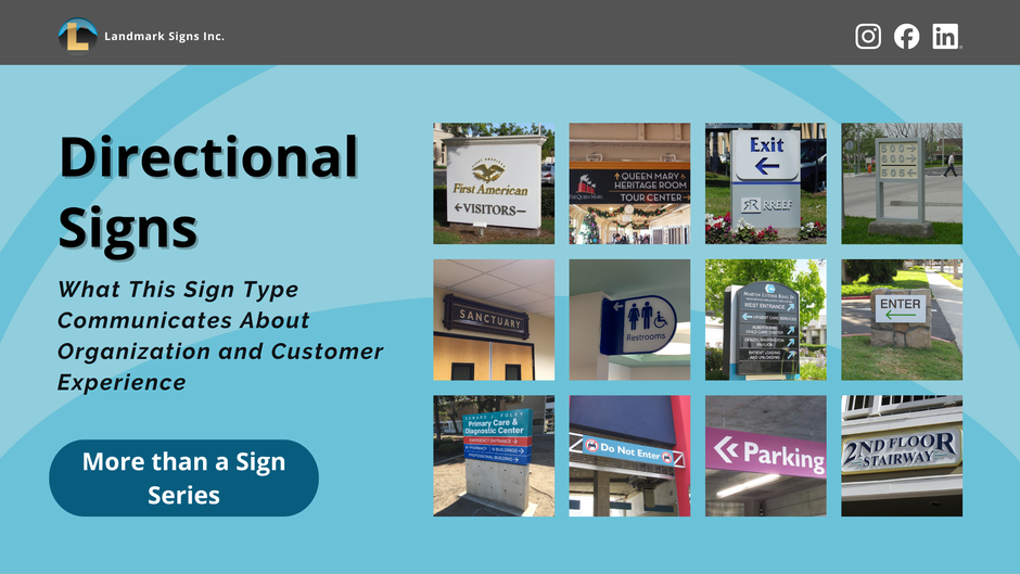Directional Signs: What This Sign Type Communicates About Organization and Customer Experience