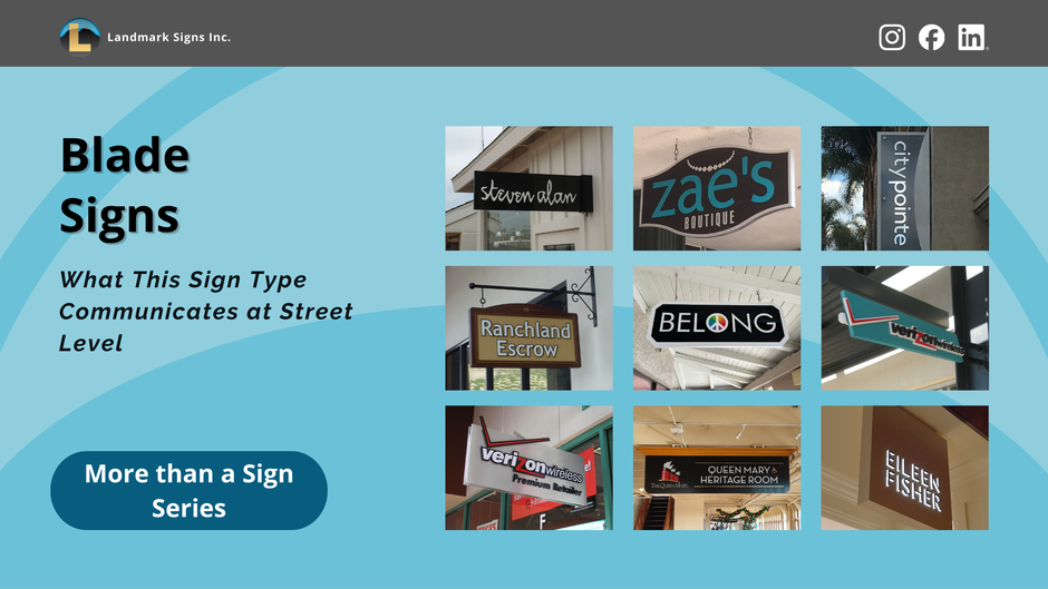 Blade Signs: What This Sign Type Communicates at Street Level