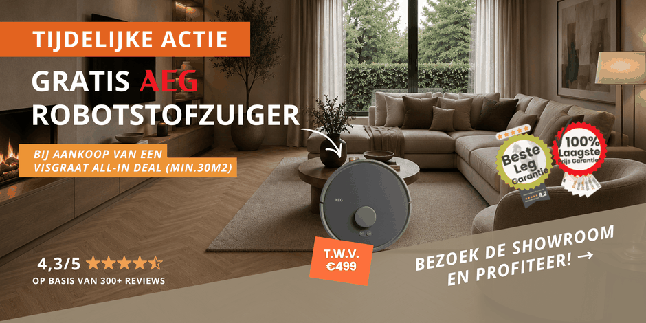 PVC in combinatie met vloerverwarming aanbieding