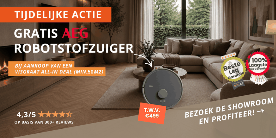 PVC in combinatie met vloerverwarming aanbieding