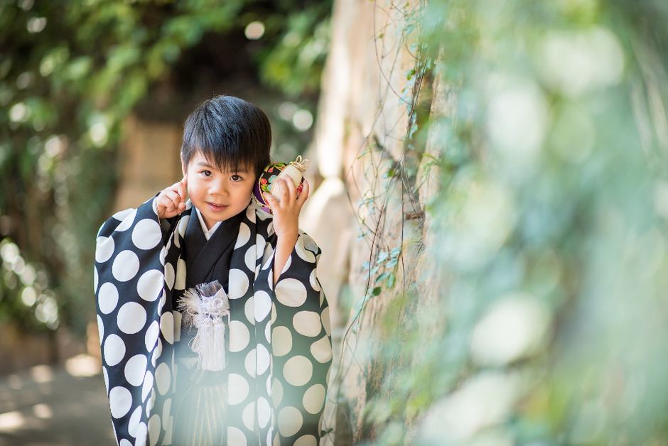 七五三撮影　出張カメラマン　北井香苗　出張撮影　５歳七五三　東京　深大寺　家族写真　ロケーションフォト　七五三　