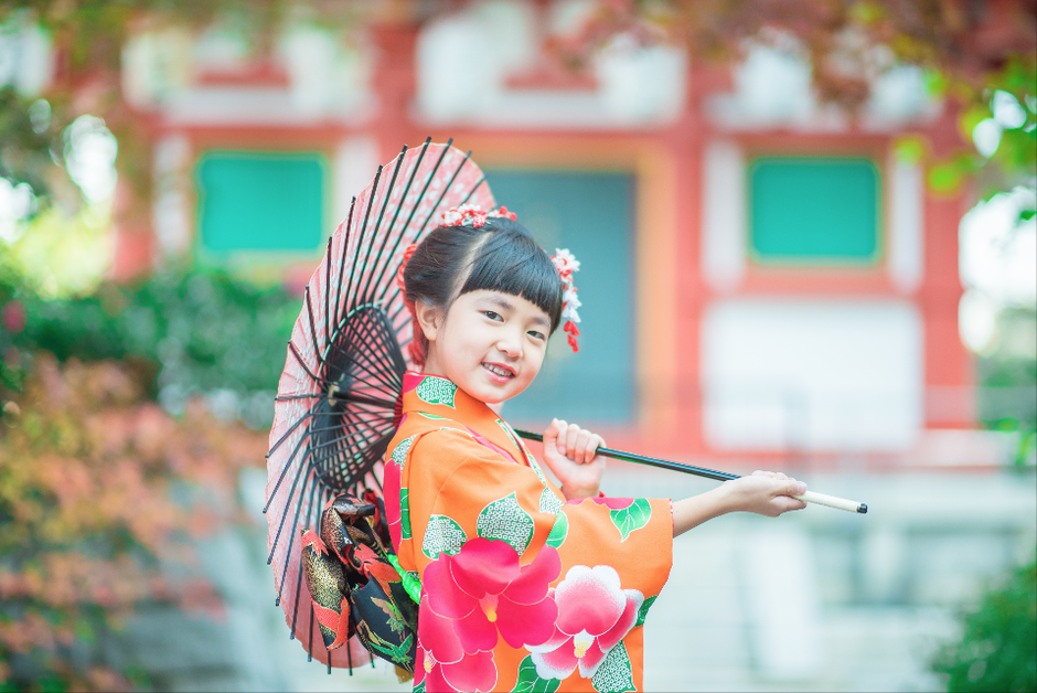 七五三撮影　北井香苗　出張カメラマン　出張撮影　7歳七五三　東京　深大寺　家族写真　ロケーションフォト　七五三　