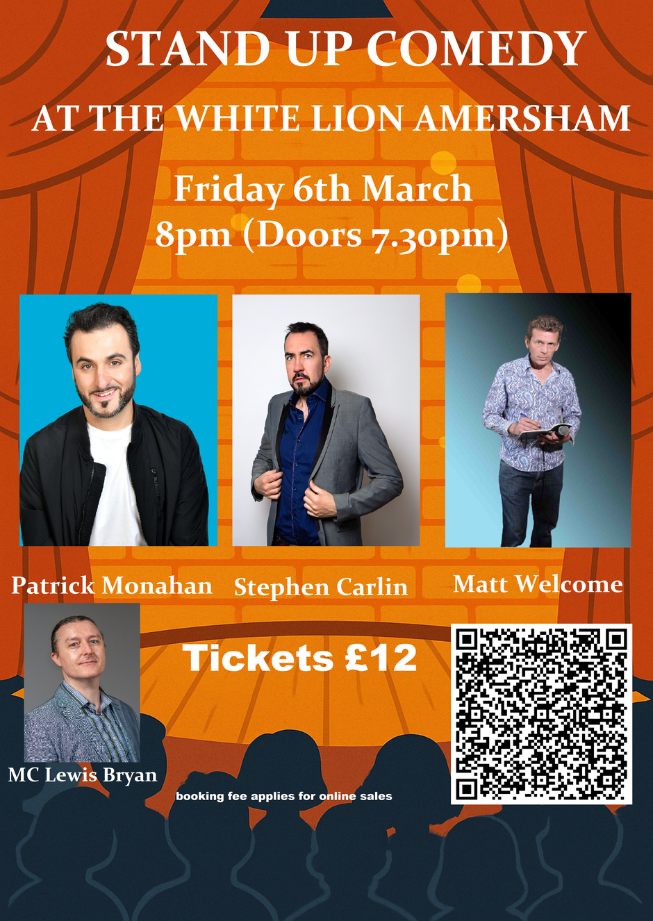 Stand-up comedy night at The White Lion, Amersham – 6 March 2026 – live comedy show with professional comedians