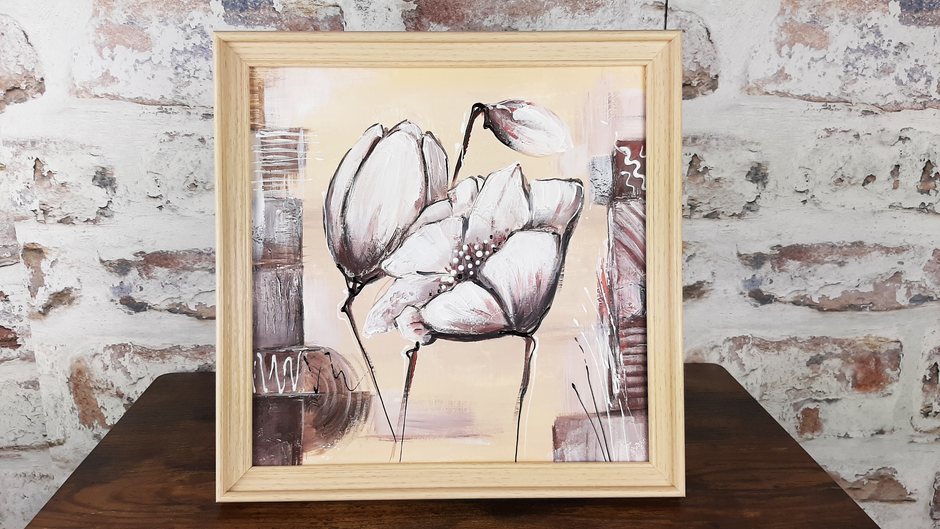Professionelle Materialien/Ich arbeite mit hochwertigen Acrylfarben/Texturen in Künstlerqualität mit hoher Lichtechtheit. Struktur und Acrylmischung auf Leinwand schafft eine perfekte Kombination aus Farben und Textur.