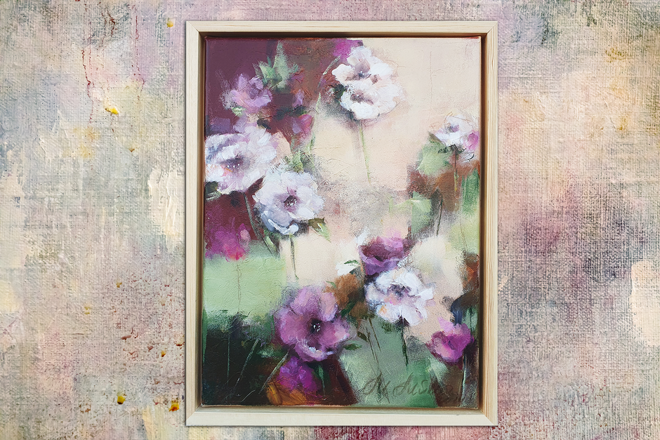 Acryl Malerei Handgemaltes gerahmt
