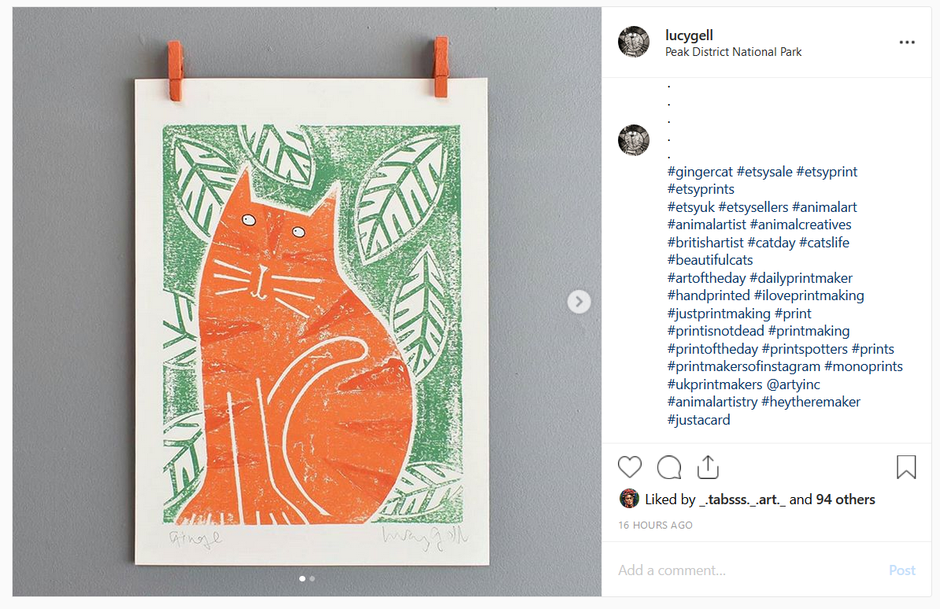 what Instagram hashtags to use marketing your art or craft online