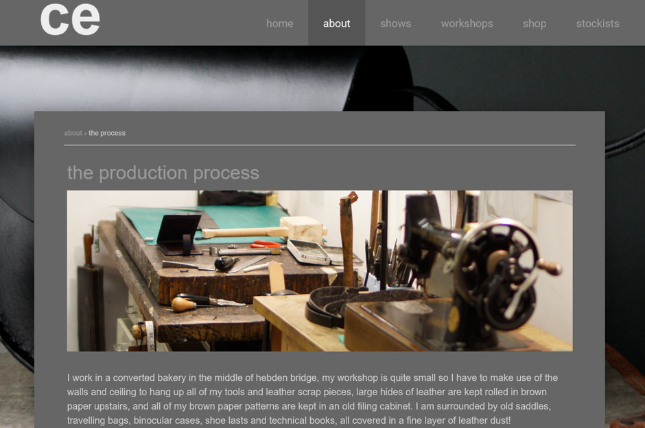 leather craft expanding on the process website design marketing your art or craft online