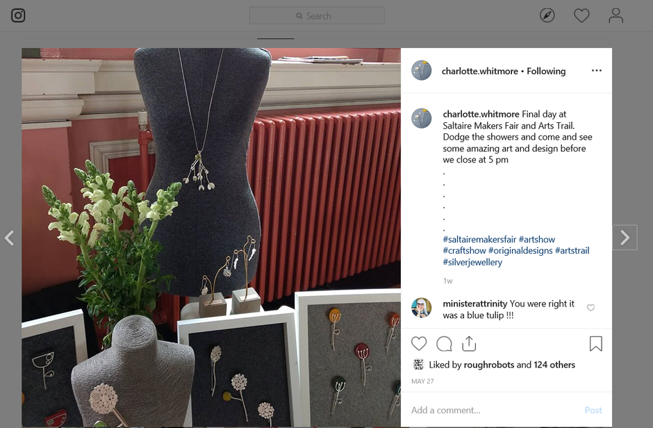 show events and exhibitions marketing your art or craft online