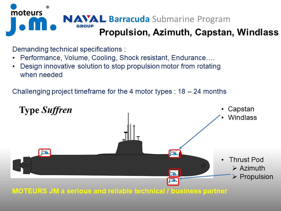 Marine & Submarine Motors Moteurs JM conception fabrication de moteurs électriques sur mesure