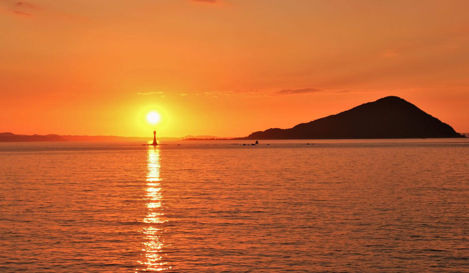福の浦の夕日