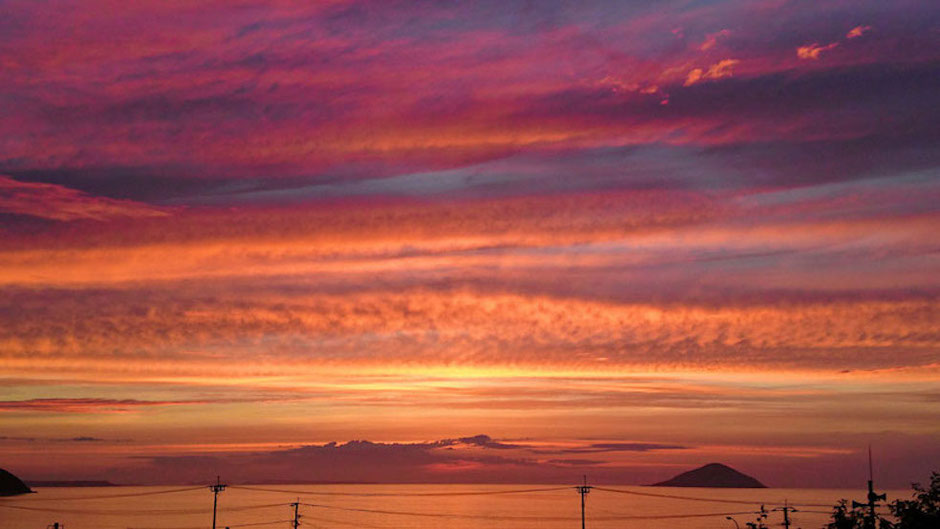 オレンジの夕焼け