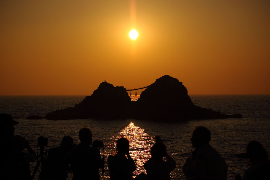 桜井二見ヶ浦の夕日