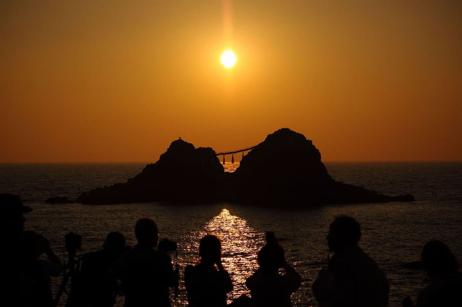桜井二見ヶ浦の夕日