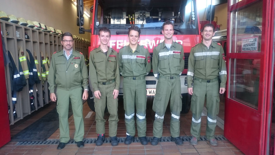 AK ABI Ing. Walter Stockner, Philipp Eliskases, Simon Fagschlunger, Harald Begrer und KDT Georg Crepaz