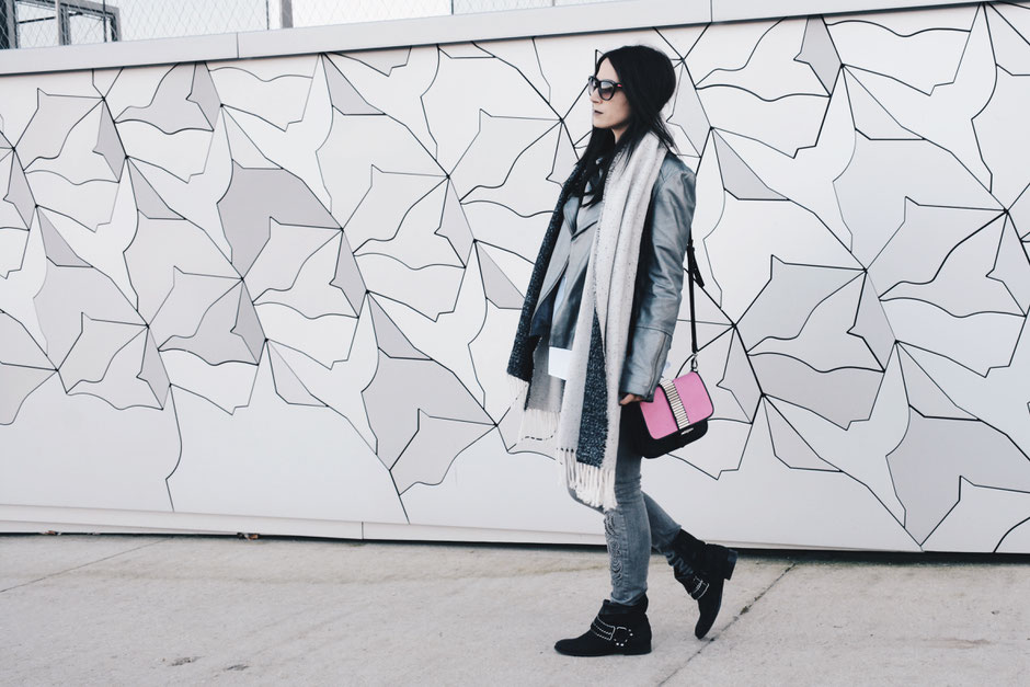 sac rose perfecto argenté