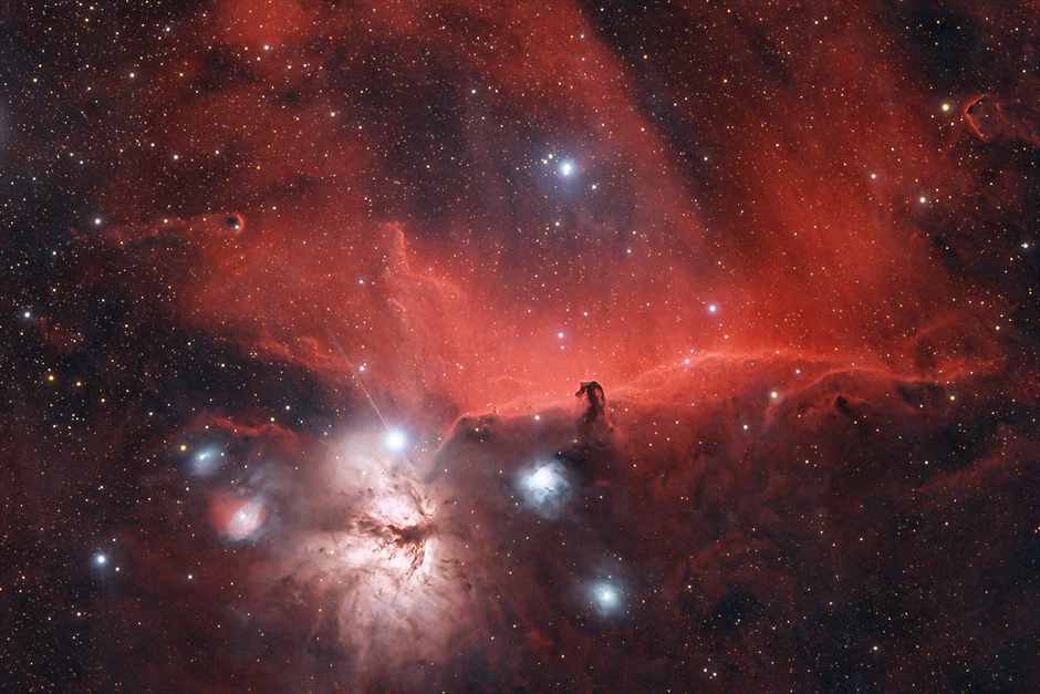 Canon Ra, Teleskop TS100Q, Brennweite 580mm f5,8,  ISO1600, ca 12 h   Gesamtbelichtung, 