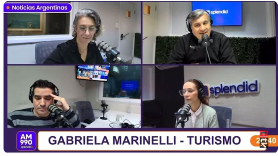Gabriela Marinelli para hablar de turismo en radio splendid