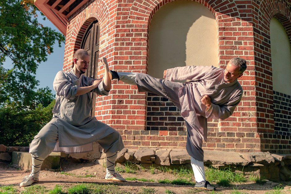 Unsere Kung Fu Trainer im Austausch