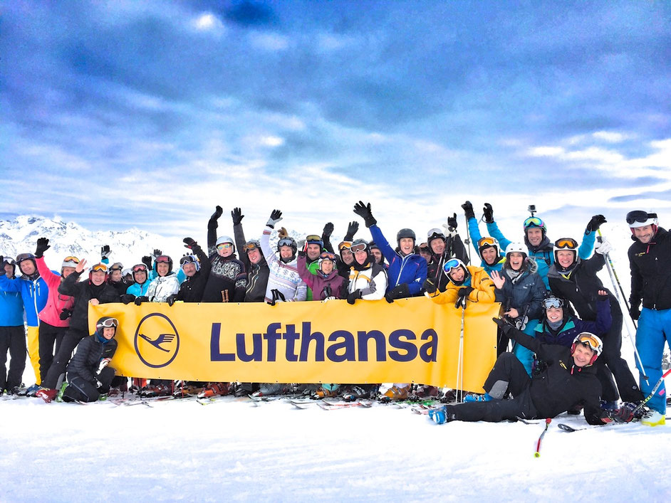 Skitest und Carving auf dem Gletscher LHSC Lufthansa Ski Club