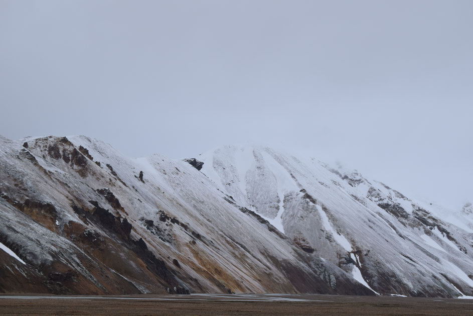 snow Landmannalaugar Barmur June