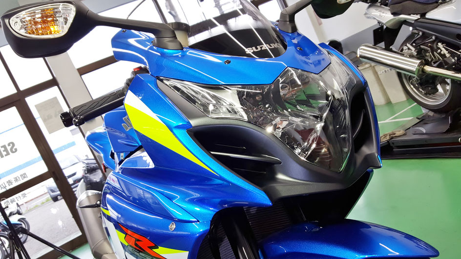 磨きでＧＳＸ－Ｒ１０００の艶が向上