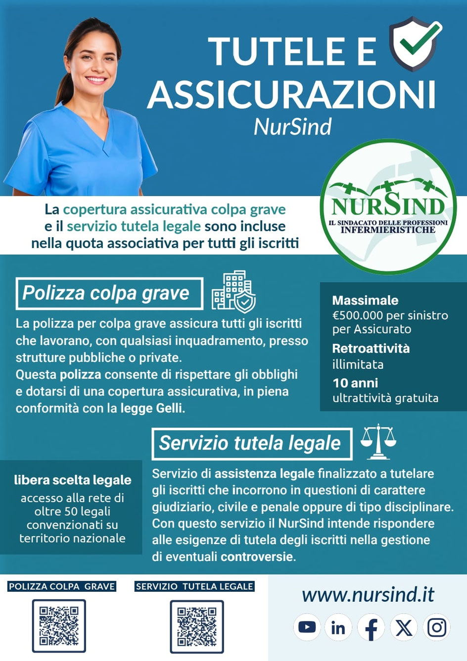 Tutele e assicurazioni Nursind