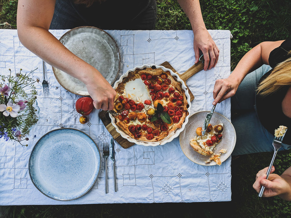 Bauerngarten, Essen im Garten Rezepte, Farmküche