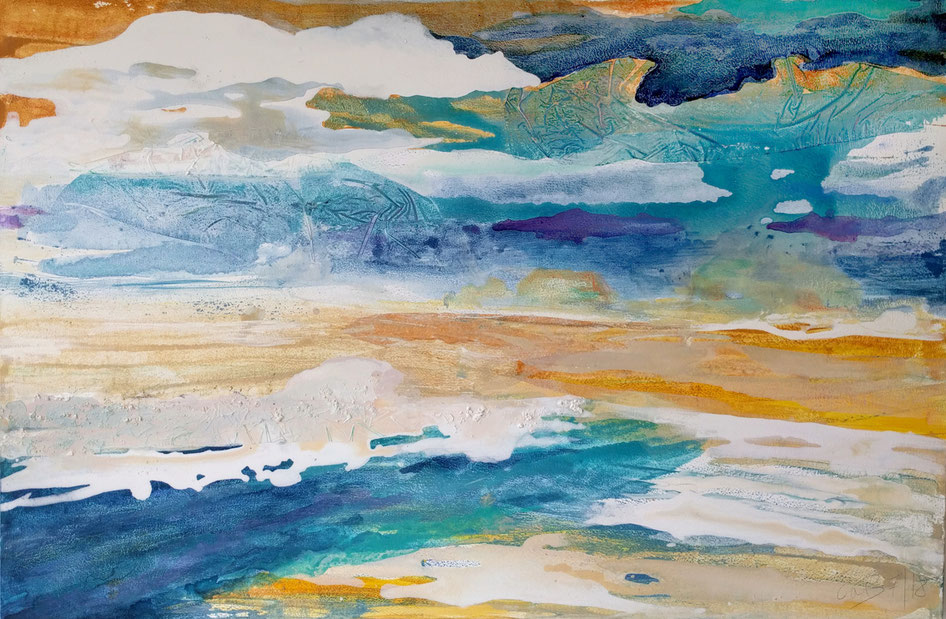 Sea Vista, Mischtechnik, 80 x 120 cm, 2018
