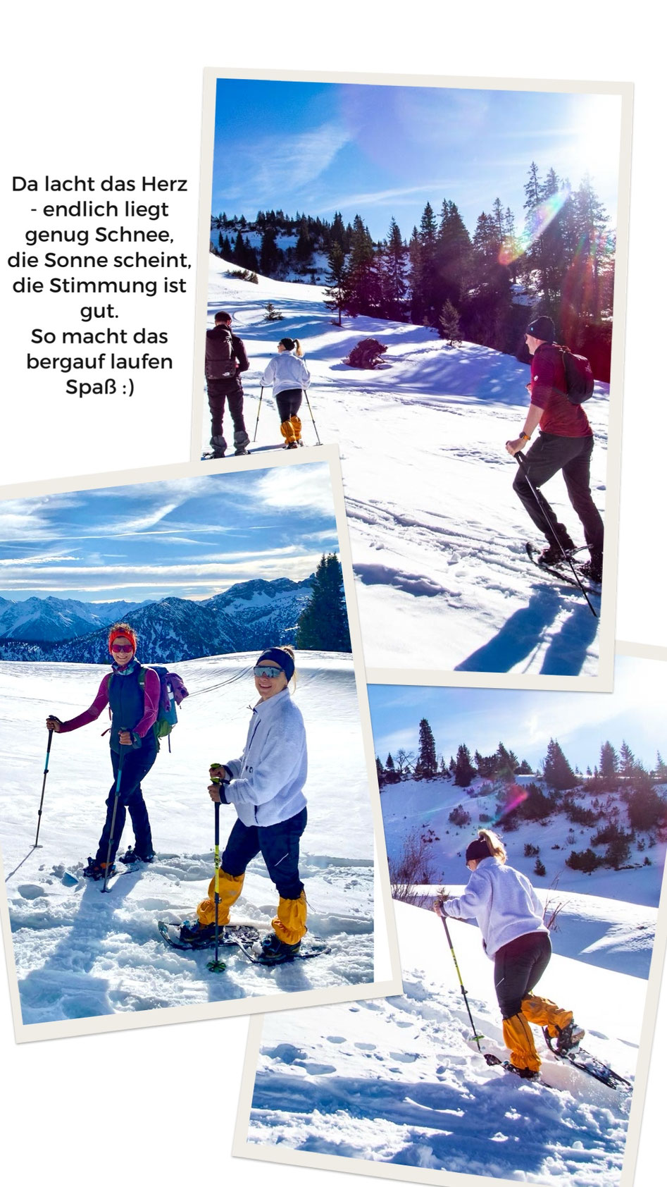 Winterlandschaft bei der Schneeschuhtour auf die Krinnenspitze