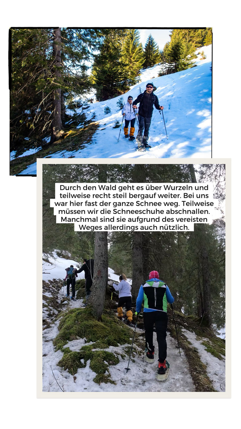 Schneeschuhwanderung im Allgäu - Tourentipp auf die Krinnenspitze. Eine technisch mittelschwere Bergtour, die Kondition erfordert.