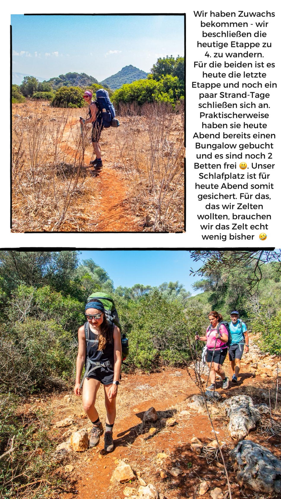 Mehrtagestrekking auf dem Lykischen Weg in der Türkei - wandern fernab der Zivilisation in einer traumhaften Landschaft umgeben von Meer, Klippen und Bergen. (hier: Etappe 11 von Ücagiz nach Demre/Andriake)