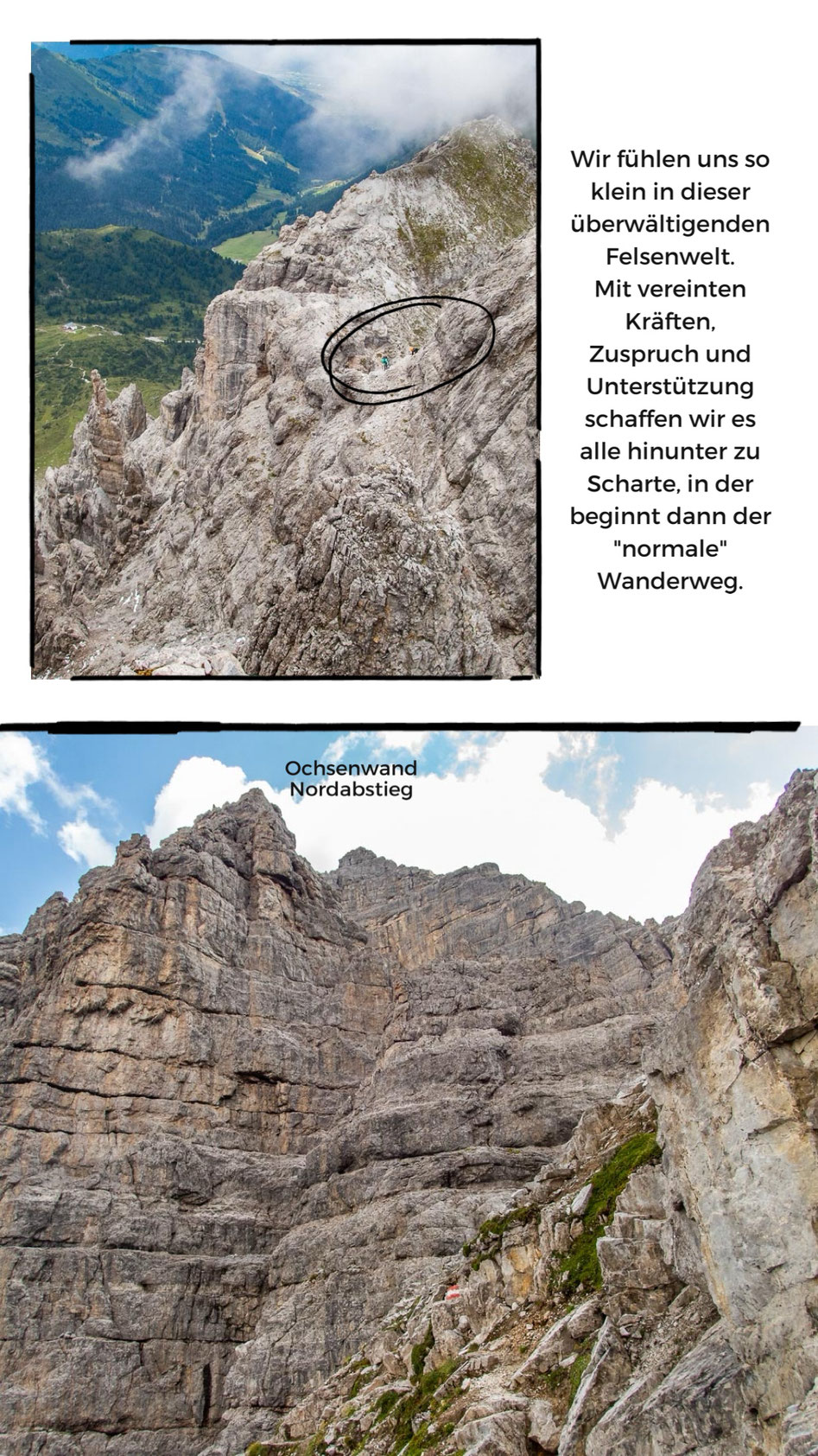 Spektakulärer Gipfel und Adrenalin pur, verspricht der Schlicker bzw. Ochsenwand Klettersteig in den Stubaier Alpen.
