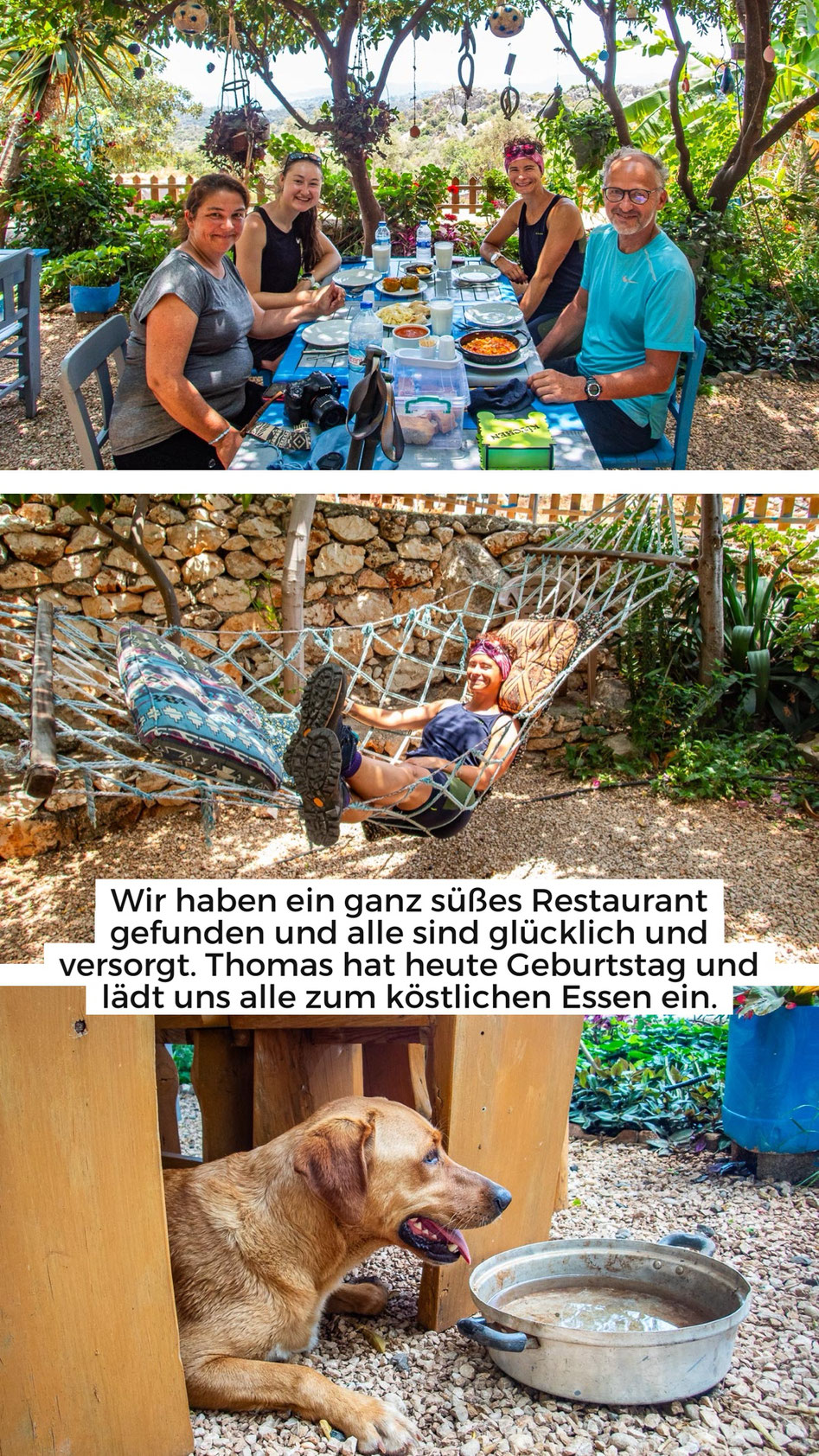 Mehrtagestrekking auf dem Lykischen Weg in der Türkei - wandern fernab der Zivilisation in einer traumhaften Landschaft umgeben von Meer, Klippen und Bergen. (hier: Etappe 11 von Ücagiz nach Demre/Andriake)
