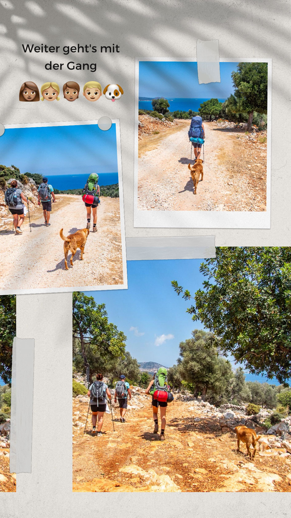 Mehrtagestrekking auf dem Lykischen Weg in der Türkei - wandern fernab der Zivilisation in einer traumhaften Landschaft umgeben von Meer, Klippen und Bergen. (hier: Etappe 11 von Ücagiz nach Demre/Andriake)