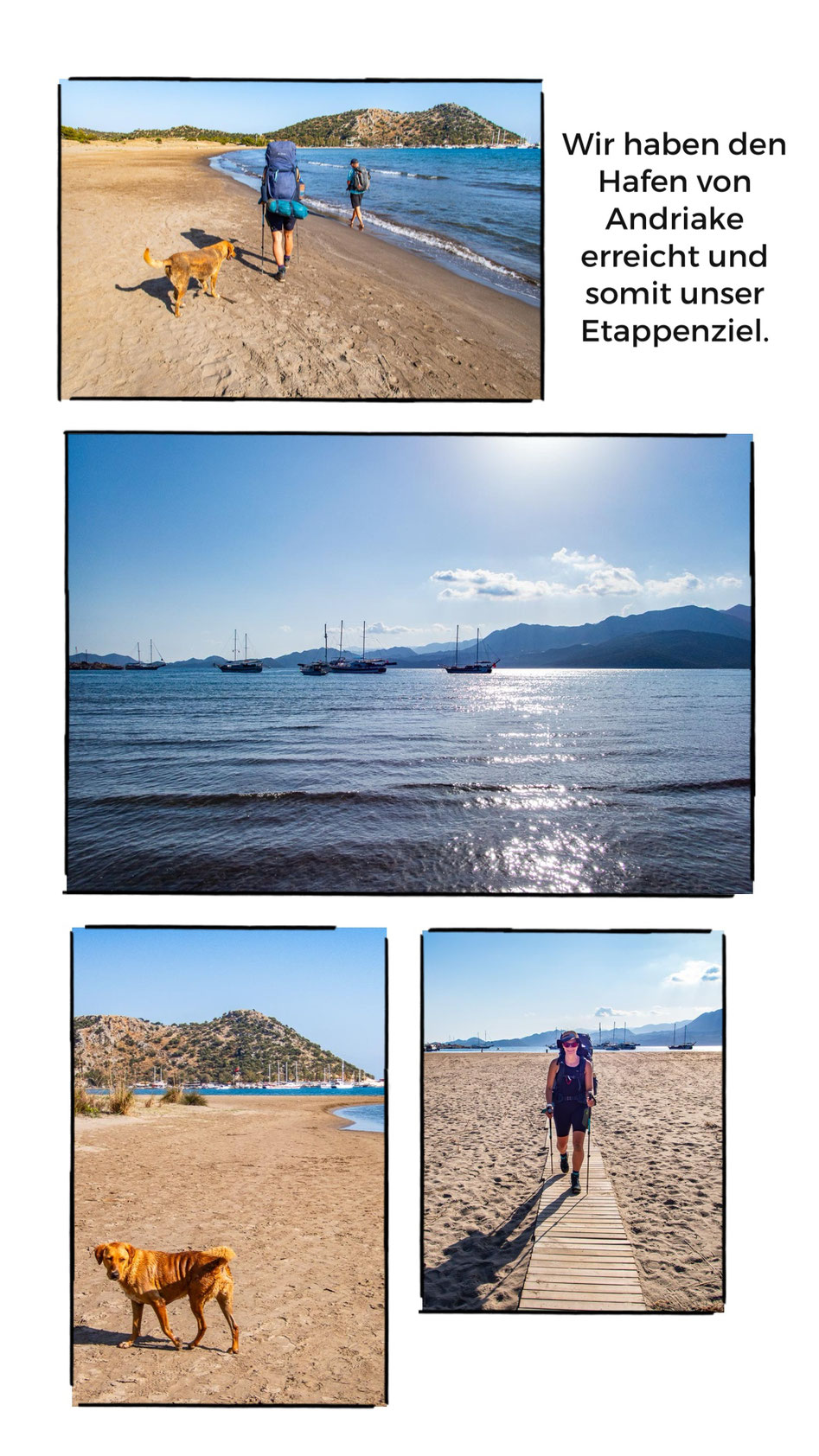 Mehrtagestrekking auf dem Lykischen Weg in der Türkei - wandern fernab der Zivilisation in einer traumhaften Landschaft umgeben von Meer, Klippen und Bergen. (hier: Etappe 11 von Ücagiz nach Demre/Andriake)
