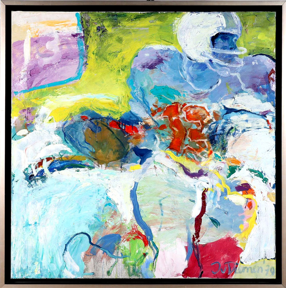 Jan van Diemen (geb 1954) 100 x 100  cm