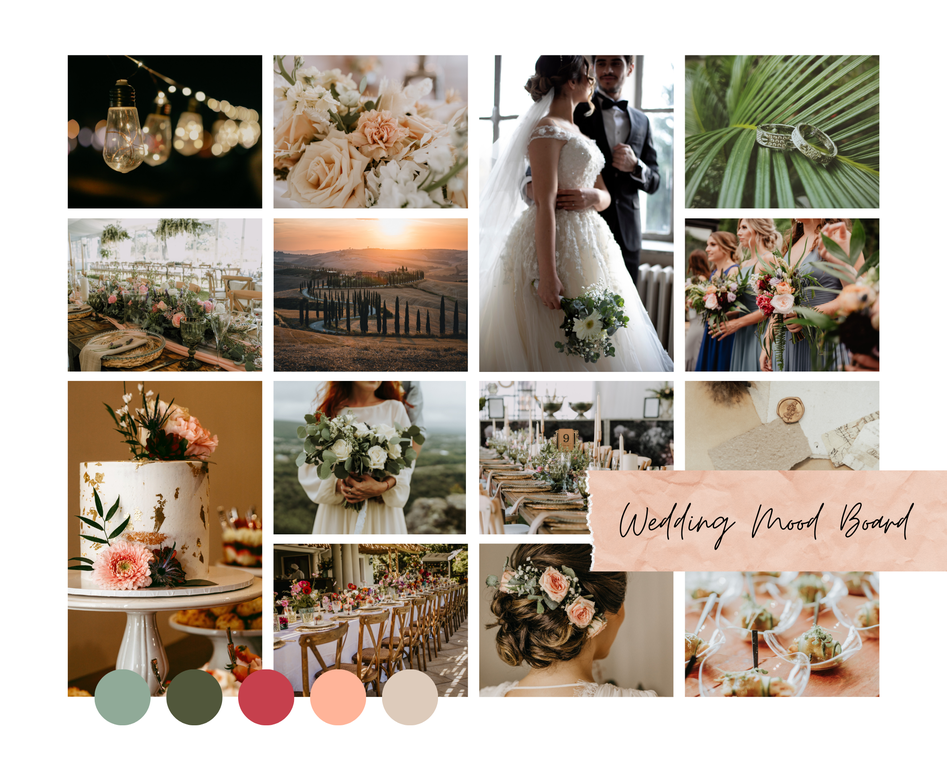 Wedding Mood Board - Photo Collage - Crédit photo : Un Jour Un Oui