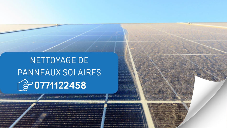 nettoyage de panneaux solaire avant après - lyon