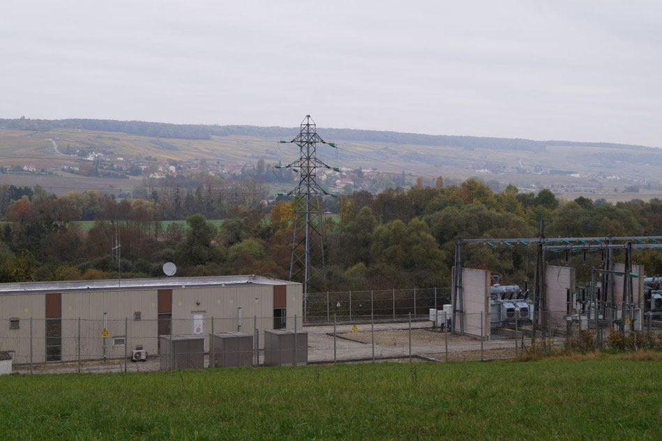 Le poste source EDF de Dormans dans la Marne.