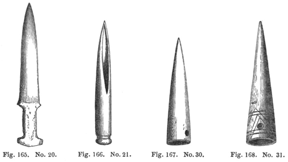 Dolche und Speerklingen aus Irland (bestehend aus Knochen und Horn) Neolithikum.